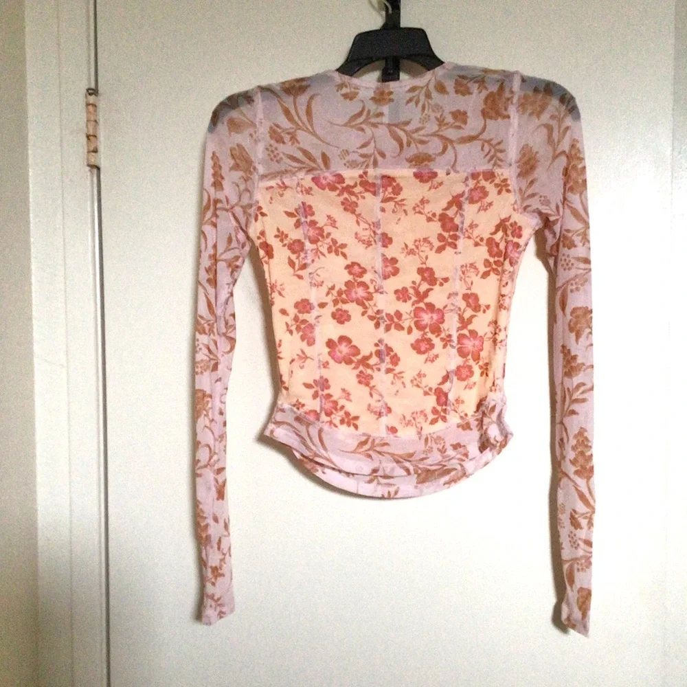 Free People Betty’s Garden Mesh Top NWT